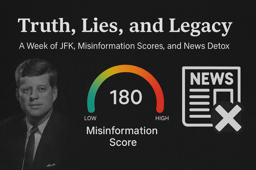 🔍 Truth, Lies, and Legacy: A Week of JFK, Misinformation Scores, and News&nbsp;Detox
